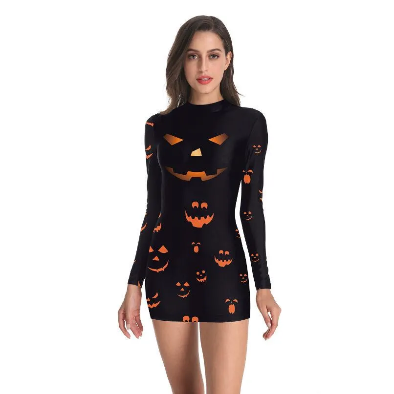 Women's Bloody Nurse Cosplay Halloween Sexy Tight Dress Party Party Women's Long Sleeve Dress
